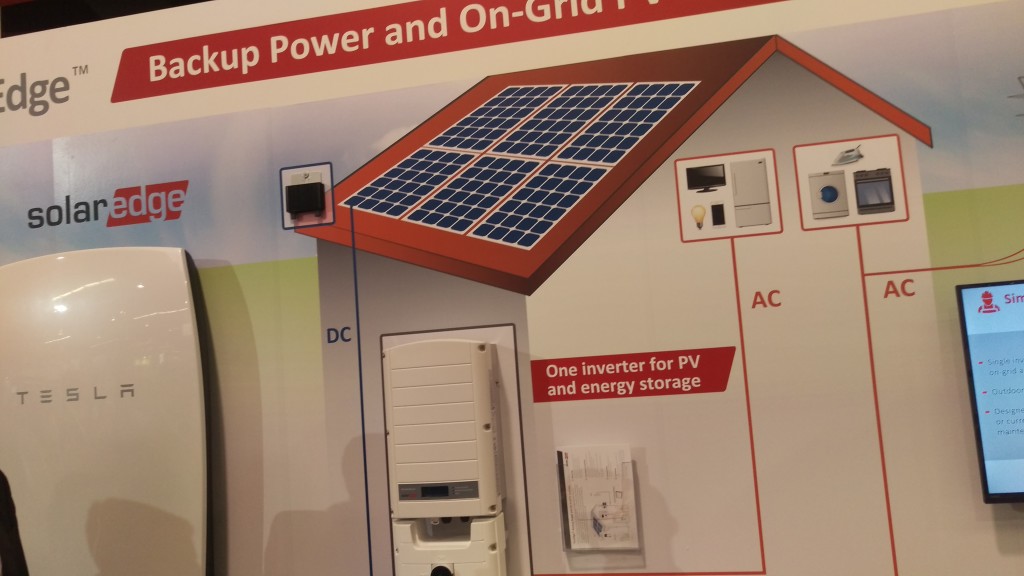 This model shows how the Tesla Powerwall will smoothly integrate with SolarEdge system