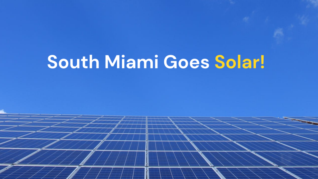 south miami goes solar