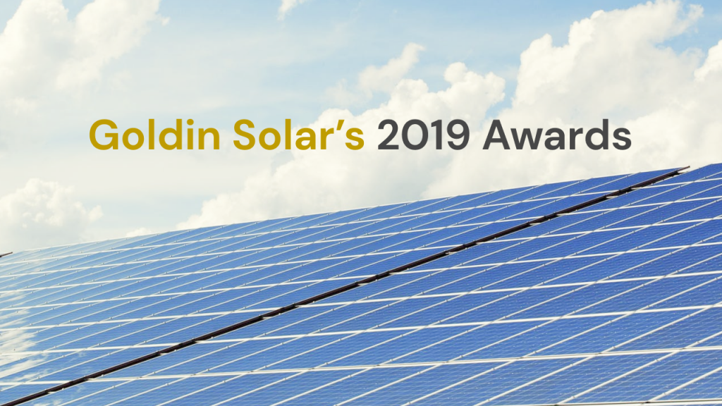 goldin solar 2019 awards