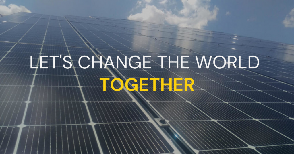 Let's Change the World Together Goldin Solar