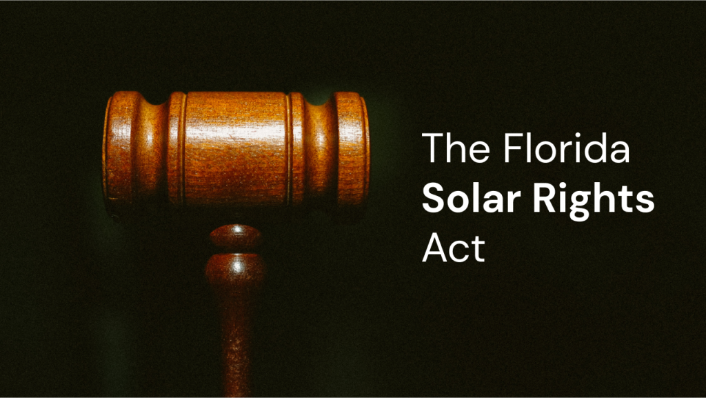 the florida solar rights act