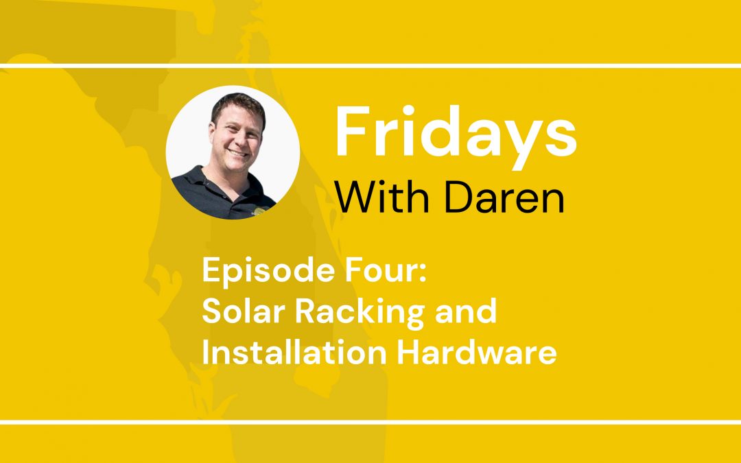 Racking Hardware and Solar Installation
