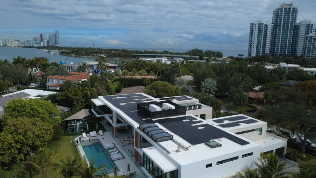 Bal Harbour Solar Panels on an Overcast Day