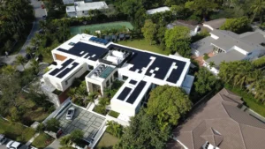 Bal Harbour Solar Panels Aerial Side View of Building